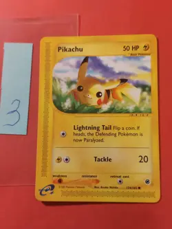 2002 Pokemon Expedition #124 Pikachu, C, NF/H, cd3 - Image 1