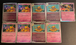 Pokemon TCG Playset - 4x Abra + 4x Kadabra + 1x Alakazam - Mega Evolution - NM - Image 1