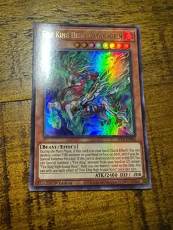 Fire King High Avatar Kirin SR14-EN002 1st Edition Ultra Rare LP + BONUS - Image 1