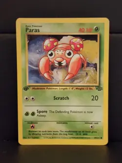 1st Edition Jungle Paras 59/64 WOTC 1999 Non Holo Pokemon Card NM - Image 1