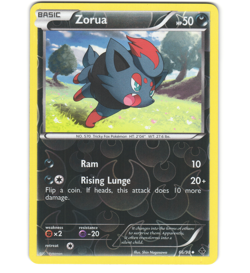Pokemon 2011 Near Mint NM Zorua Emerging Powers REVERSE 66/98 Card - Image 1