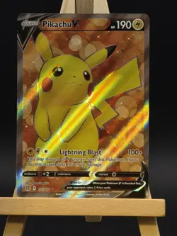 Pokemon TCG Holo Pikachu v Full Art Brilliant Stars Card 157/172 NM/M - Image 2