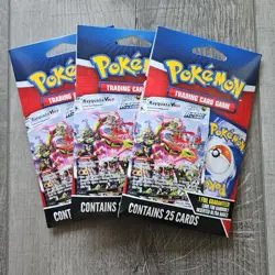 Brand New 3 Pokemon TCG Mystery Pack w/ Foil Card MJ Holding Company (Sealed x3) - Image 1