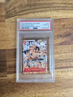 PSA 10 GEM Mint Ace OP02-013 Holo Mini Manga Alt Art Japanese One Piece Card - Image 1