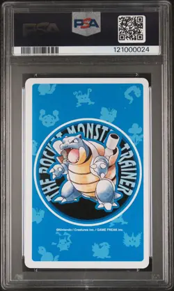 PSA 10 Blastoise 4 of Hearts Blue Back Playing Poker Card 1998 Japanese Pokemon - Image 2