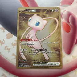 Mew EX 205/165 Gold Metal Scarlet & Violet 151 Promo - Pokemon Card TCG - MINT - Image 2