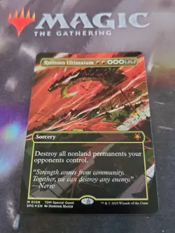 Mtg. Ruinous Ultimatum. Foil Borderless. Special Guests. Tarkir Dragonstorm. Nm - Image 1