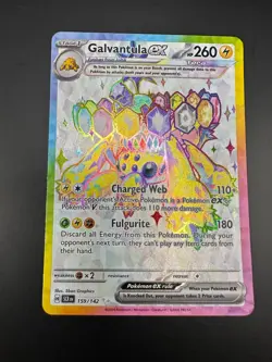 Galvantula EX 159/142 Sv07: Stellar Crown Holo Full Art Rare Pokemon TCG - Image 1
