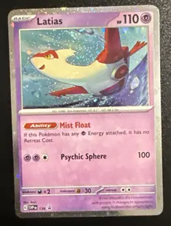Pokemon TCG Latias SVP 139 Stellar Crown Black Star Promo Cosmic Rare Holo NM - Image 1