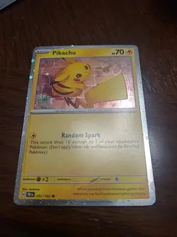 Pikachu #51/162 Cosmos Holo NM Pokemon Temporal Forces Collectors Chest - Image 1