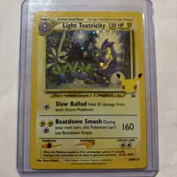 Light Toxtricity SWSH137 Swirl Black Star Promos Stamped Celebrations Pokemon - Image 1