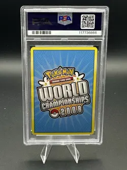 2008 POKEMON WORLD CHAMPIONSHIPS PROMO EMPOTECH #101 MEW-GOLD STAR PSA 8 - Image 2
