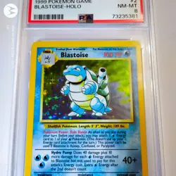 1999 Pokemon Blastoise PSA 8 NM-MT Base Set Holo Rare 2/102 Wizards of the Coast - Image 1