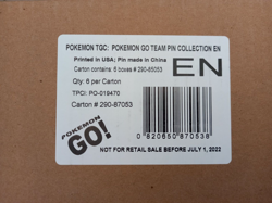 Pokemon Go Special Team Pin Collection Factory Sealed 6 Box Case - Image 1