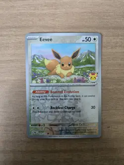 Eevee - (Pokemon Day 2025) (Reverse Cosmos Holo) 074/131 Reverse Holo Promo - Image 1
