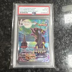2021 Pokemon Evolving Skies Umbreon VMAX 215/203 Secret Rare PSA 8 NM/MT - Image 3