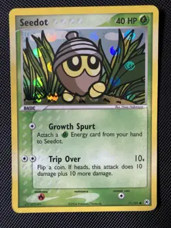 Seedot 71/101 Reverse Holo EX Hidden Legends Pokemon 2004 NM - Image 1