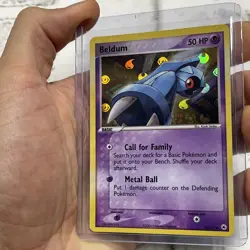 Pokemon 2004 Pokemon EX Hidden Legends Beldum Reverse Holo #54/101 LP/NM Common - Image 1