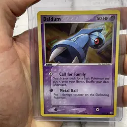 Pokemon 2004 Pokemon EX Hidden Legends Beldum Reverse Holo #54/101 LP/NM Common - Image 2