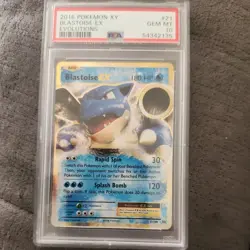 PSA 10 GEM MINT! 2016 Pokemon XY Blastoise EX Evolutions #21 - Image 1
