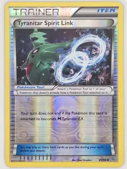 Tyranitar Spirit Link 81/98 Pokemon - Reverse Holo XY Ancient Origins MP - Image 1