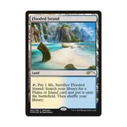 WOTC MtG Unique and Miscellaneous Promos Flooded Strand (P) (Foil) EX - Image 1