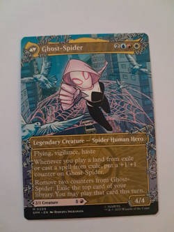 Gwen Stacy Borderless Showcase NM/M Marvel Spiderman MTG MAGIC THE GATHERING - Image 2