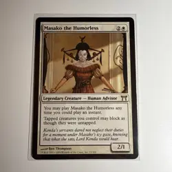 MTG MASAKO THE HUMORLESS - Champions of Kamigawa - Human Advisor - LP Magic Card - Image 1