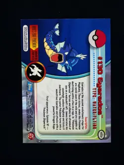 topps Pokemon TV Animation Edition Series 3 Rainbow Holo Foil #130 Gyarados - Image 2