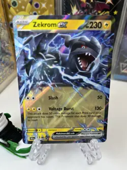Zekrom ex 034/086 SV: Black Bolt NM Pokemon Card TCG - Image 1