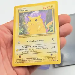 CARTA POKEMON CARD PIKACHU 58/102 - ITA - SET BASE UNLIMITED - NEAR MINT - Image 3