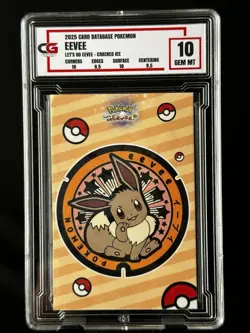 Eevee CG Pristine 10 Card Database Let’s Go CGC PSA Pokemon 2025 - Image 1
