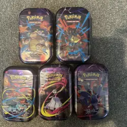 POKEMON TCG: MEGA EVOLUTIONS: MEGA HEROES MINI TIN ART SET NEW SEALED - Image 1