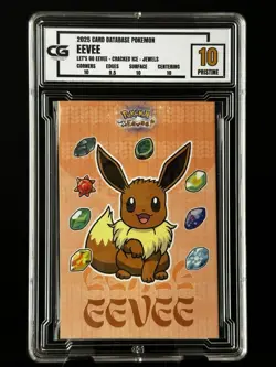 Eevee CG Pristine 10 Card Database Let’s Go CGC PSA Pokemon 2025 - Image 1