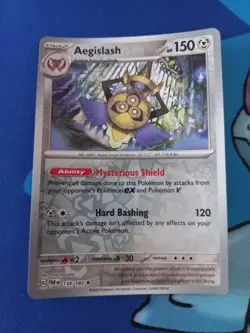 Aegislash 134/182 - Pokemon Paradox Rift Reverse Holo, English - Image 1