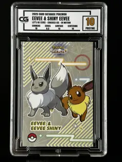 SHINY Eevee CG Pristine 10 Card Database Let’s Go CGC PSA Pokemon 2025 - Image 1