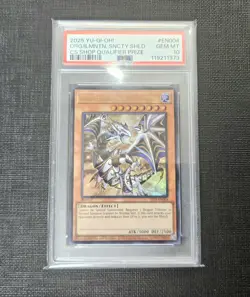 Yugioh WCS 2024 Replica Dragon of illumination sanctuary's shield 2025-EN004 PSA - Image 1