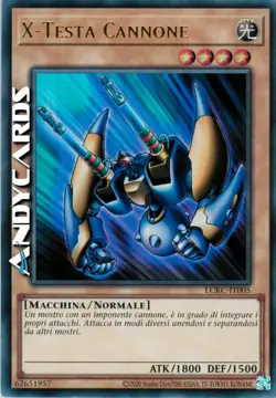 X-TESTA CANNONE (X-Head Cannon) • Ultra R • LCKC IT005 • Unl • Yugioh ANDYCARDS - Image 1