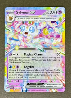 Sylveon Ex 041/131 Ultra Rare Prismatic Evolutions Pokemon Card TCG NM+ - Image 1