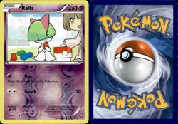 Reverse Holo Foil Ralts # 68/162 XY: Breakthrough Set Pokemon Cards LP - Image 1