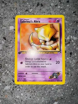 Pokemon TCG Cards 1st Edition Sabrina's Abra 91/132 Gym Heroes NM-M - Image 3