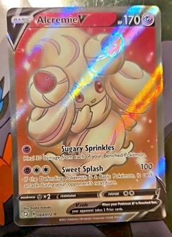 Alcremie V 064/072 NM NEAR MINT Full Art Ultra Rare Pokemon Card - Image 1
