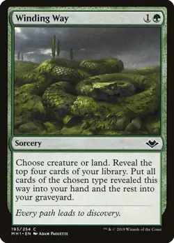 WINDING WAY X 4 N/M- MODERN HORIZONS MAGIC THE GATHERING - Image 1