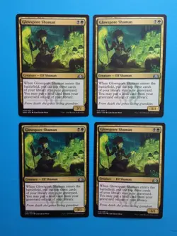 MTG 4x Glowspore Shaman x4 NM Guilds of Ravnica Magic Playset - Image 2