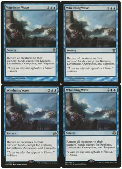 MTG Whelming Wave x4 Born of the Gods Duel Decks LP Playset - Image 1