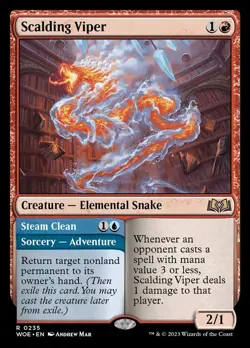 Magic the Gathering - Scalding Viper - Wilds of Eldraine - Rare - Image 1
