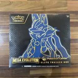 Pokemon Center Mega Evolution Lucario PC ETB - Exclusive - Sealed New - Image 1