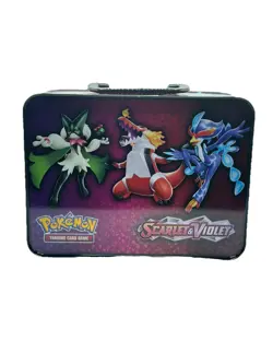 Pokemon Charizard Collectors Empty Tin Lunch Box W/ Mini Charizard Portfolio - Image 3