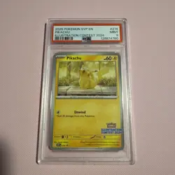 Pikachu 2025 Pokemon Illustration Contest 2024 Promo #214 PSA 9 - Image 1
