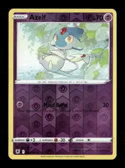 Azelf Reverse Holo Uncommon SWSH10: Astral Radiance 067/189 NM Pokemon LP - Image 1